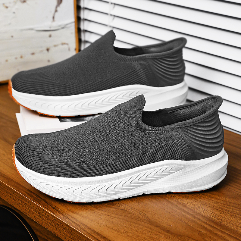 Running Shoes Men - ランニングメッシュシューズファッションカジュアルスニーカー屋外通気性アスレチックジム男性テニスシューズ軽量ザパティージャスデオンブレ