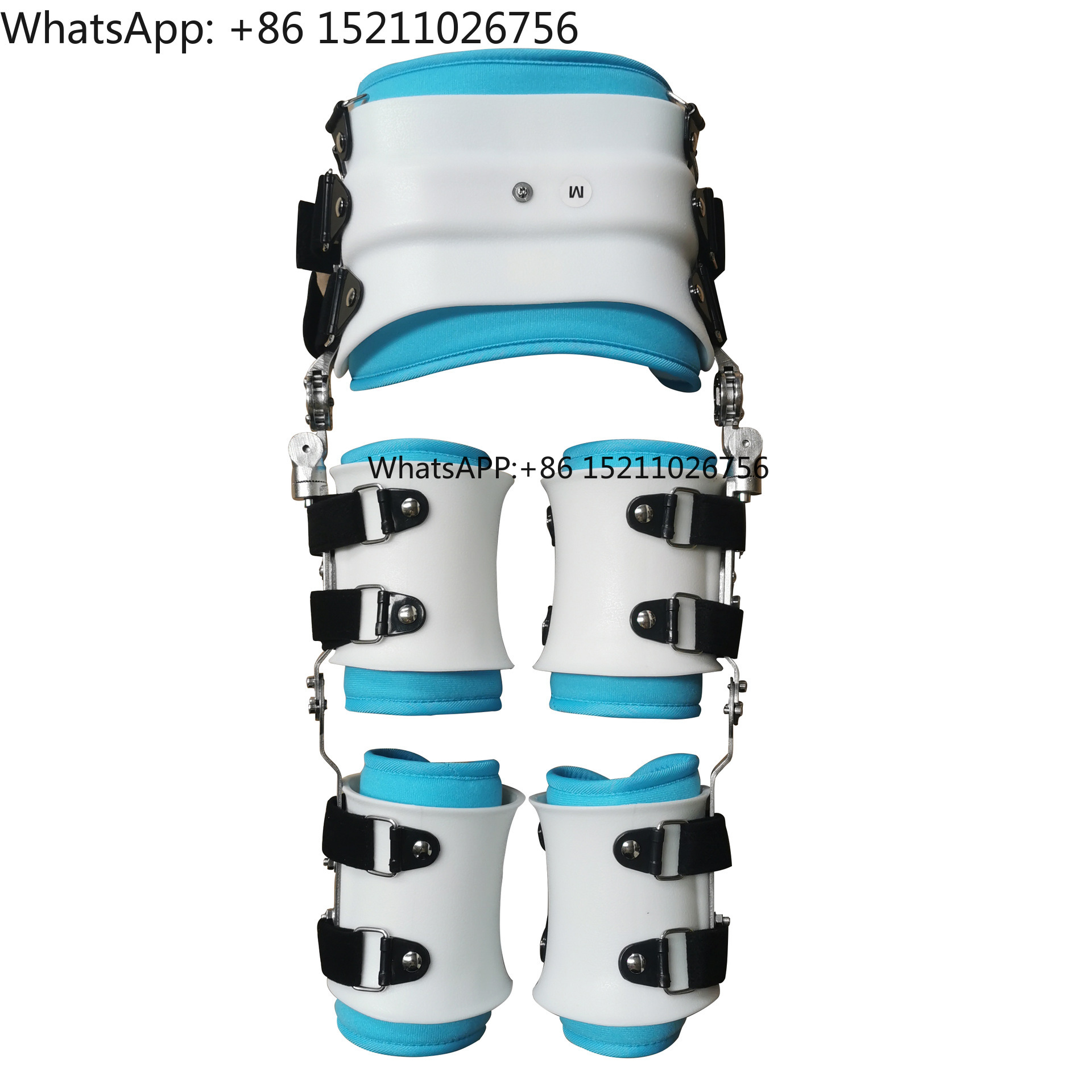Ankle Brace - 子供用股関節膝足首足脚保護装具、股関節形成不全用矯正装具、PEステンレス鋼フックループ留め