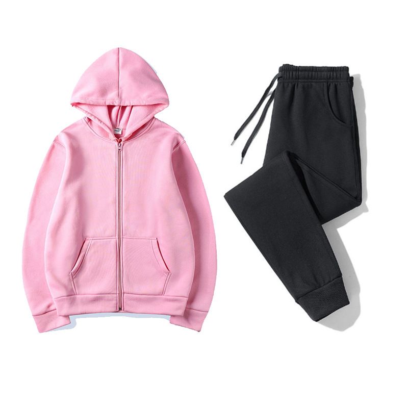 Joggers Pants - メンズ ハーフジップ フーディーとジョガーパンツセット ジッパーポケットデザイン カジュアルスポーツ ツーピースセット