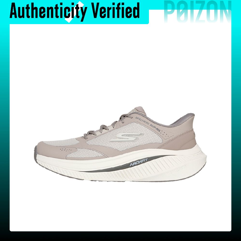 Running Shoes Men - スケッチャーズ スリップイン ロートップ ランニングシューズ メンズ ライトブラウン