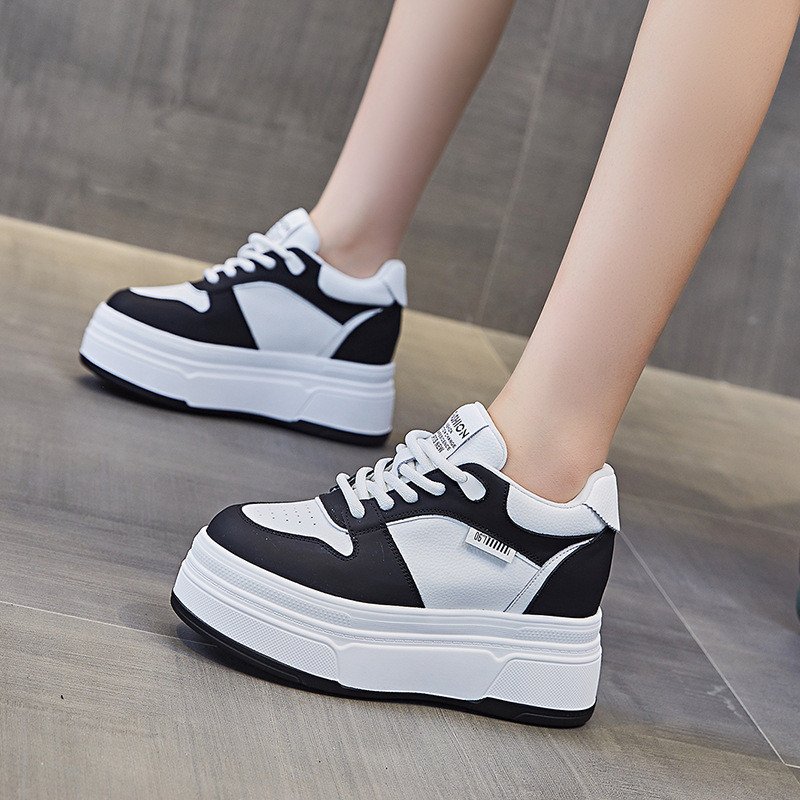 9 センチメートル本革新ブランドデザイナー夏秋プラットフォー - Running Shoes Women のレビューと価格
