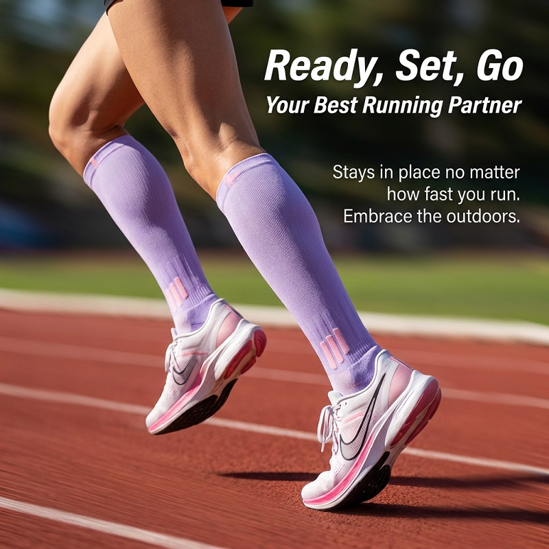 1/6 ペア女性の夏のフィットネスランニングロングソックス縄 - Sports Socks のレビューと価格
