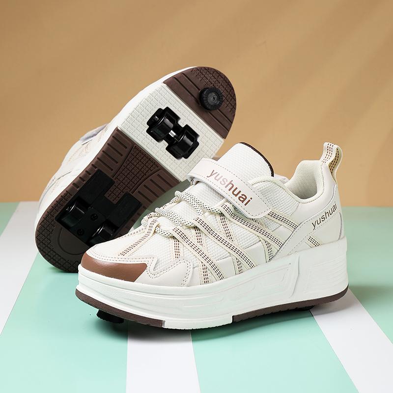 女の子と男の子向けの、4輪で自動的に格納される、目立たないデ - Running Shoes Men のレビューと価格