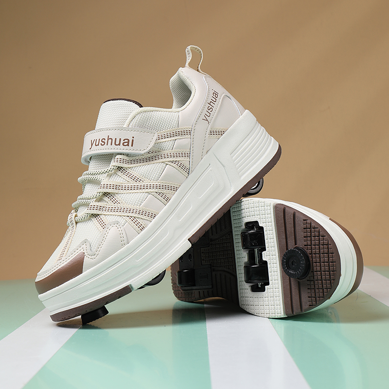 女の子と男の子向けの、4輪で自動的に格納される、目立たないデ - Running Shoes Men のレビューと価格