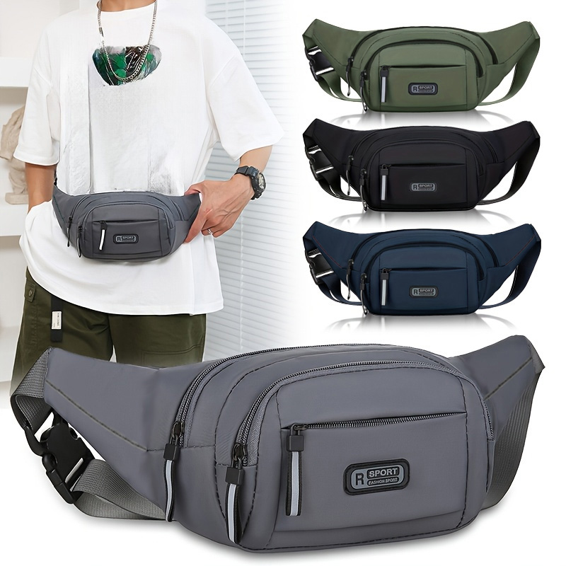 メンズ用、防水仕様のウエストバッグ。複数のポケット付きで、カ - Running Belt のレビューと価格