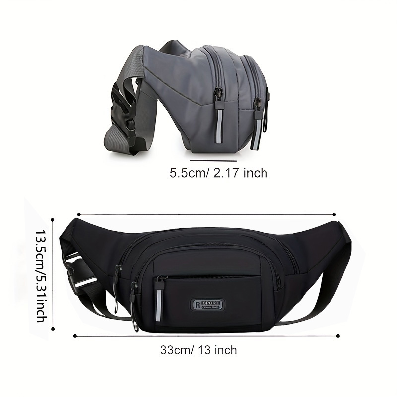 メンズ用、防水仕様のウエストバッグ。複数のポケット付きで、カ - Running Belt のレビューと価格