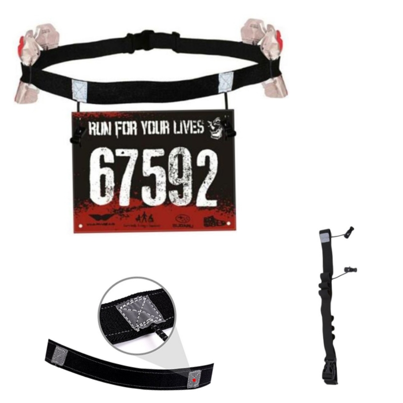 ランニングレースナンバーベルトウエストパックビブホルダートラ - Race Bib のレビューと価格