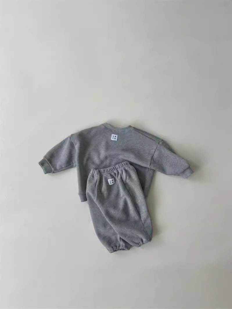 男の子と女の子のための綿のスウェットシャツとパンツのスーツ, - Running Gear Kids のレビューと価格