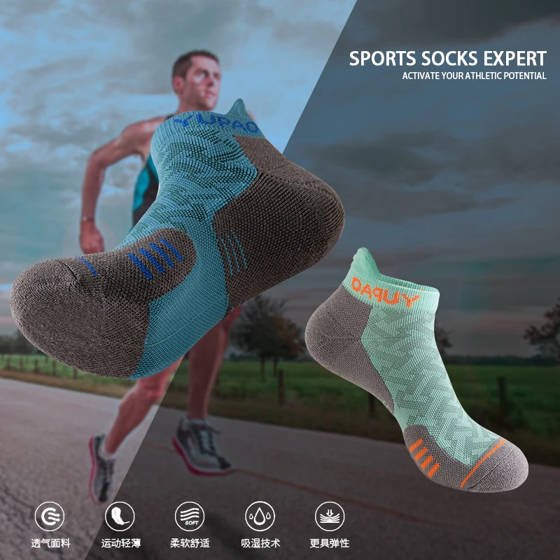 3 ペア新しいメンズプロスポーツショートソックス厚いタオル速 - Sports Socks のレビューと価格