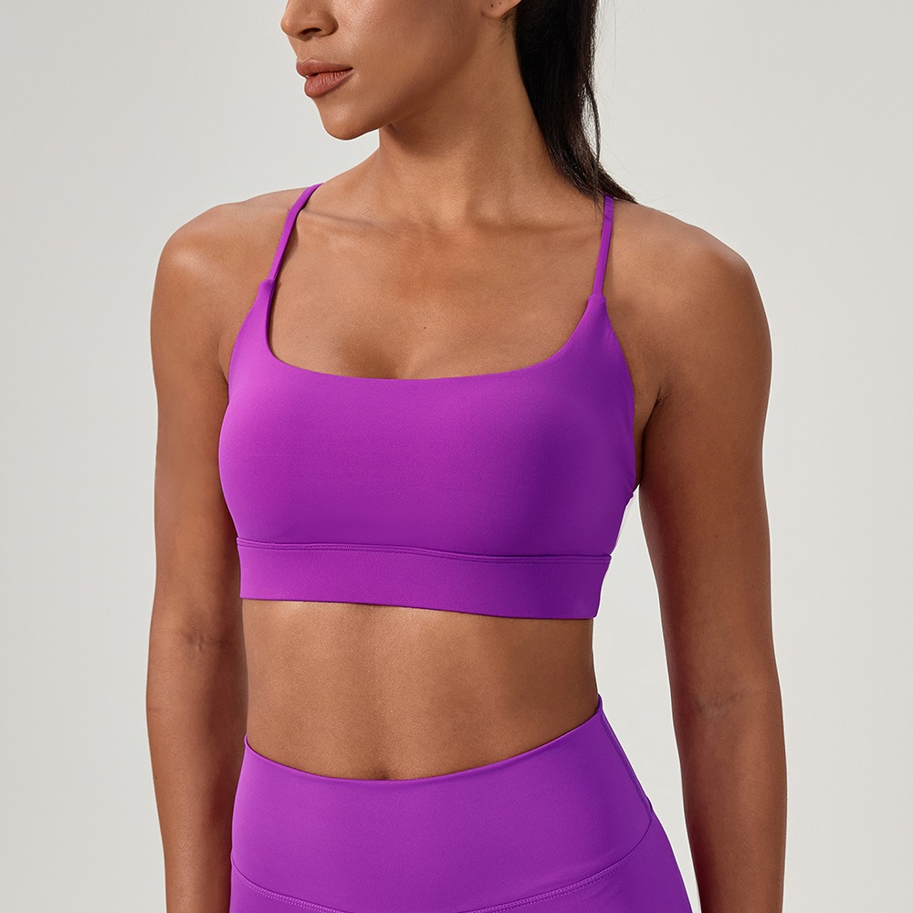 女性のセクシーなヨガブラクロスストラップ通気性フィットネスス - Running Belt のレビューと価格