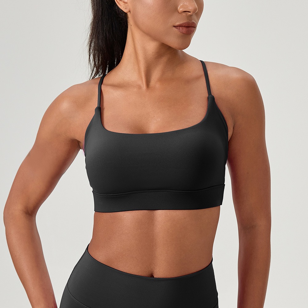 女性のセクシーなヨガブラクロスストラップ通気性フィットネスス - Running Belt のレビューと価格