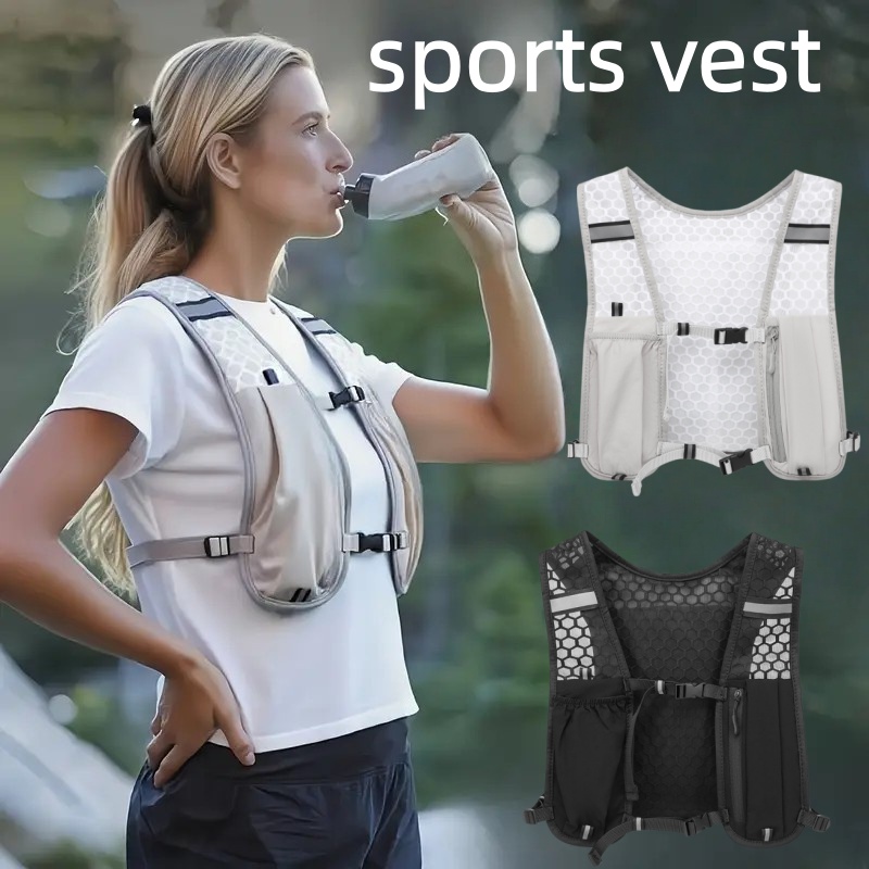 男女兼用ランニングベスト 防水通気性バックパック ハイキング - Hydration Vest のレビューと価格