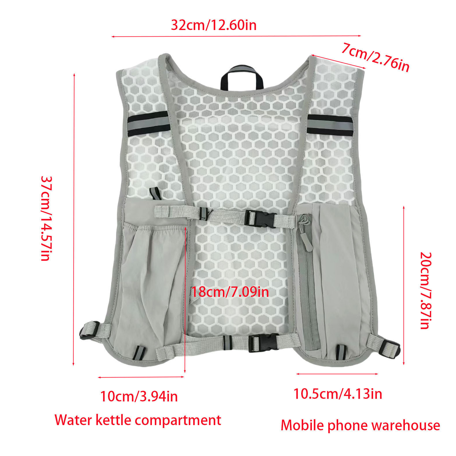男女兼用ランニングベスト 防水通気性バックパック ハイキング - Hydration Vest のレビューと価格