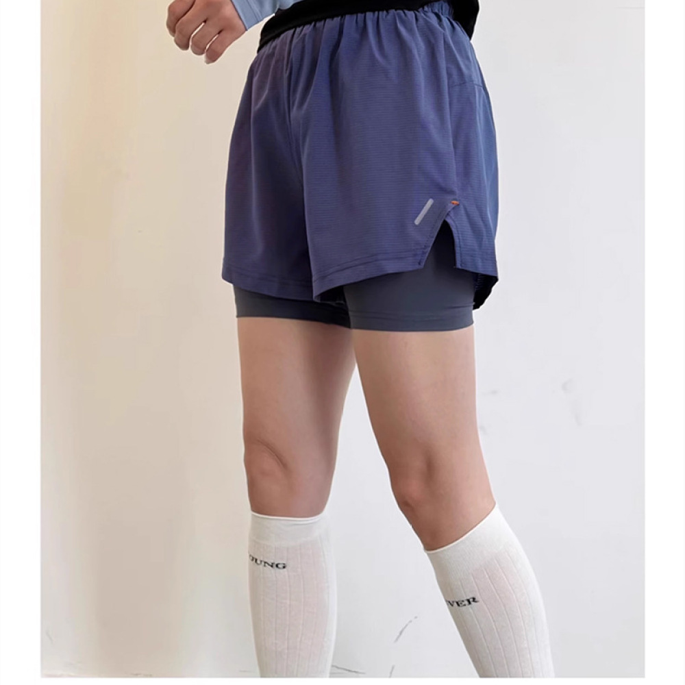 女性用アスレチックワークアウトショーツ 2 in 1 エラス - Running Gear Junior のレビューと価格