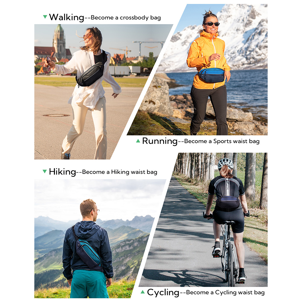 ウォーターフライ-男性と女性のための大きなファニーパック、ク - Running Belt のレビューと価格