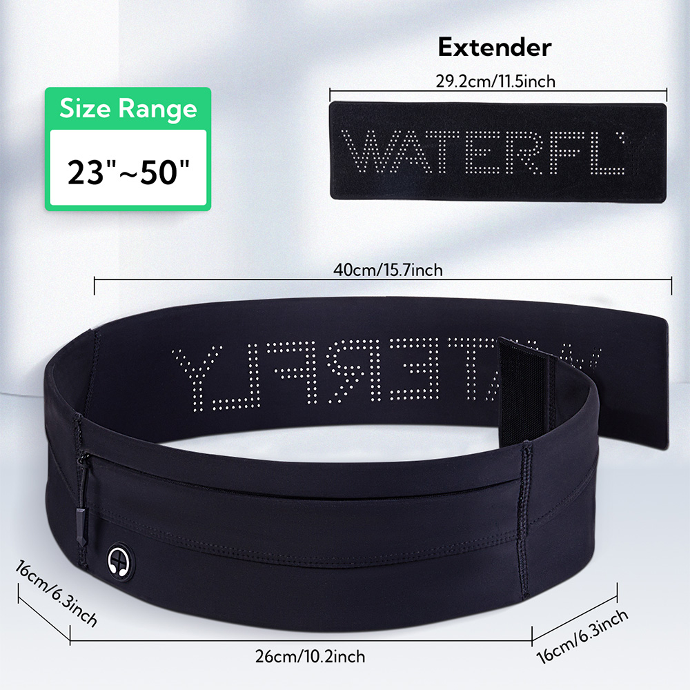 ウォーターフライ-男性と女性のためのランニングベルト,伸縮性 - Running Belt のレビューと価格