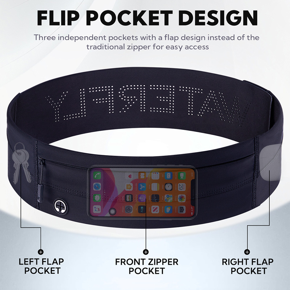 ウォーターフライ-男性と女性のためのランニングベルト,伸縮性 - Running Belt のレビューと価格