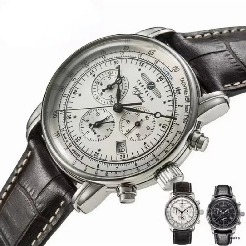 2026 ニューゼペリン自動日付腕時計三眼ランセコンド多機能 - Running Watch のレビューと価格