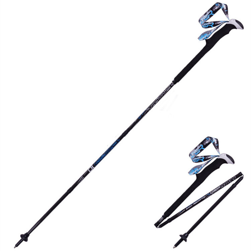 パイオニアカーボンファイバートレッキングウォーキングポール折 - Trekking Pole Carbon のレビューと価格