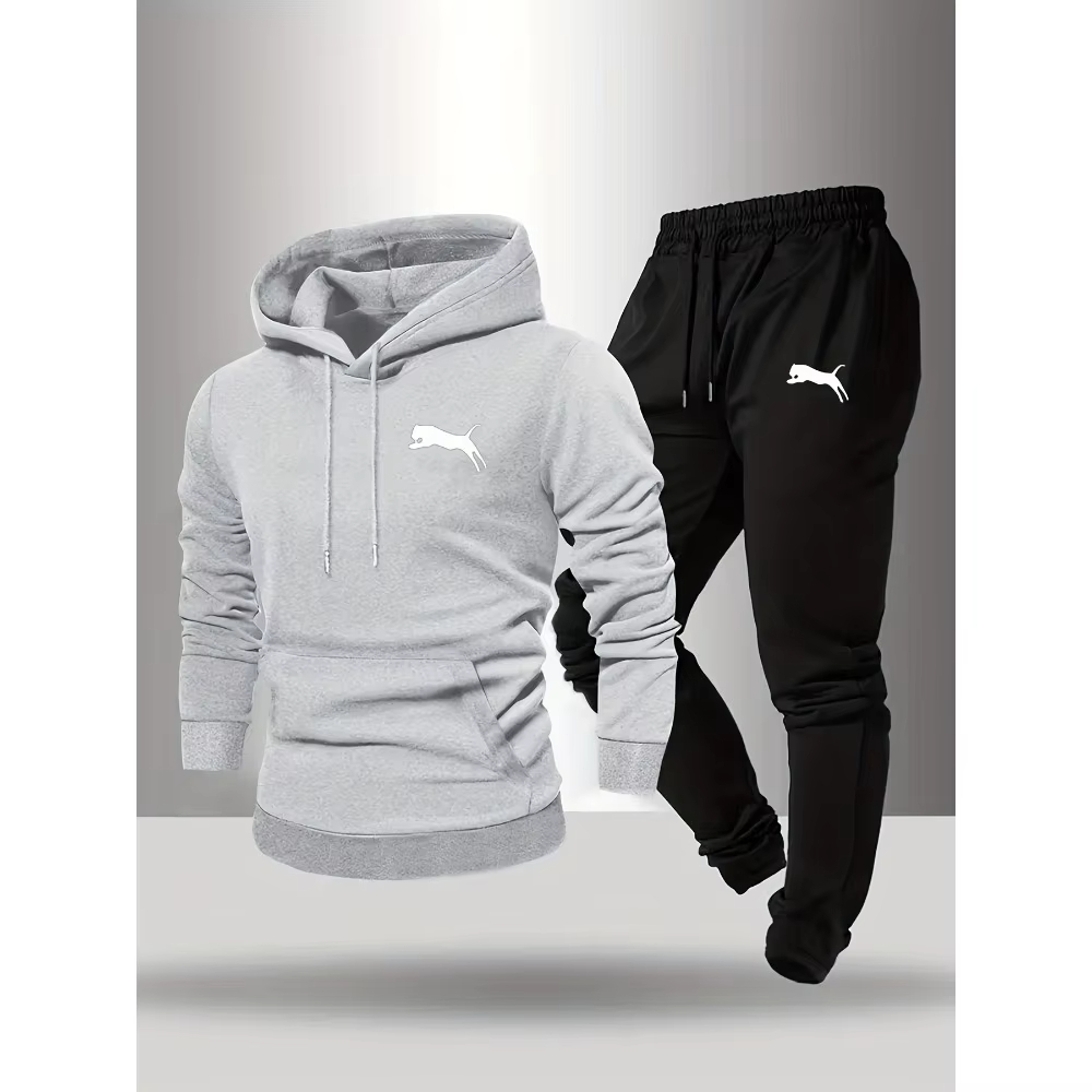 2026年売れ筋メンズフード付きスウェット＆パンツセットカジ - Joggers Pants のレビューと価格