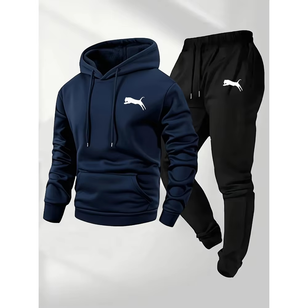 2026年売れ筋メンズフード付きスウェット＆パンツセットカジ - Joggers Pants のレビューと価格