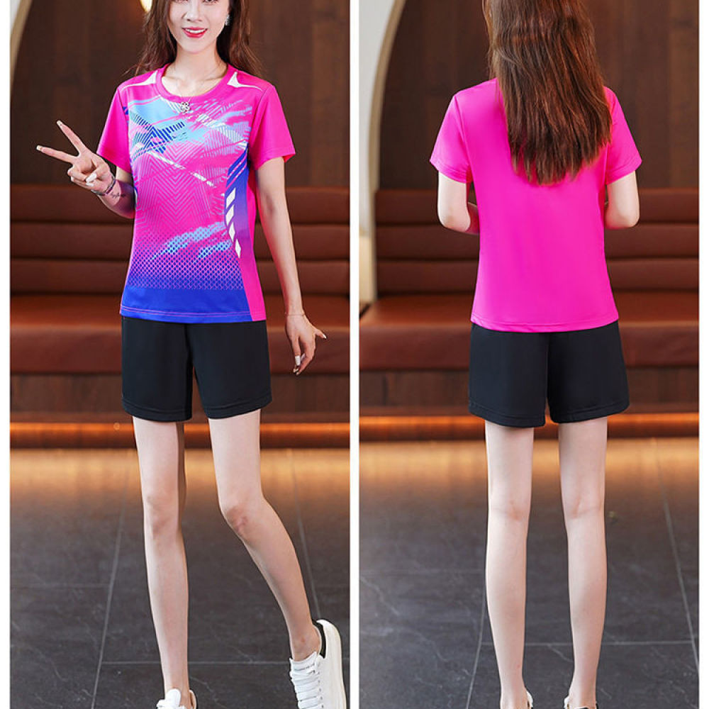 サマースポーツトップ レディースTシャツ 速乾性 通気性 ア - Running Gear Junior のレビューと価格